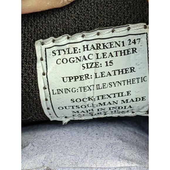 Steve Madden Harken Chukka Boots Cognac Lace Up Leather Shoe Mens Size 15 - Picture 9 of 9